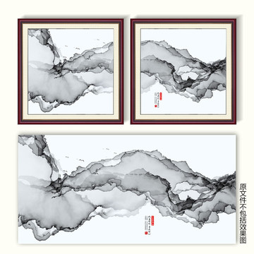 新中式水墨裝飾畫(huà)