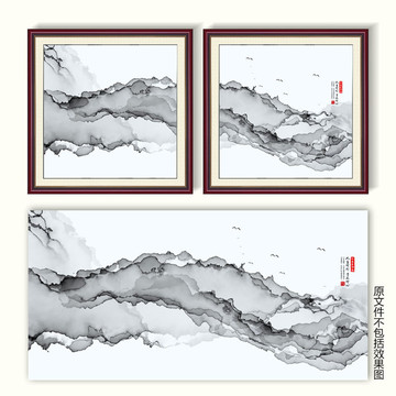 新中式水墨裝飾畫(huà)