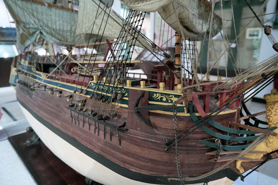 哥德堡号木船模型