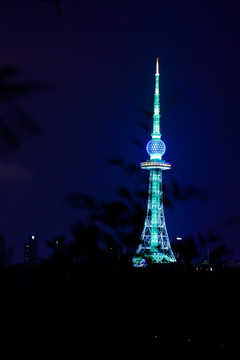 高清青岛电视塔夜景