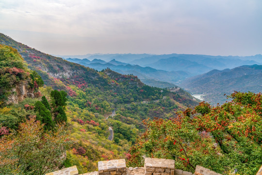 淄博潭溪山秋天风景