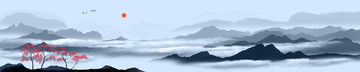 寬幅山水畫