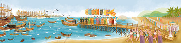 鄭和下西洋插畫(huà)