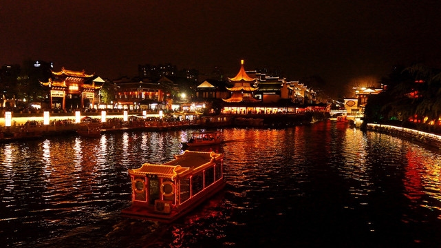 南京秦淮河夜景