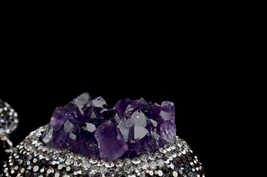 紫水晶原石吊坠
