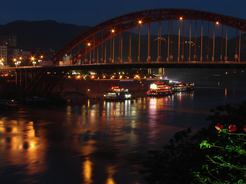 宜宾三江口夜景