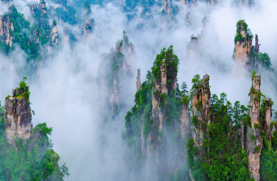 张家界高清全景图