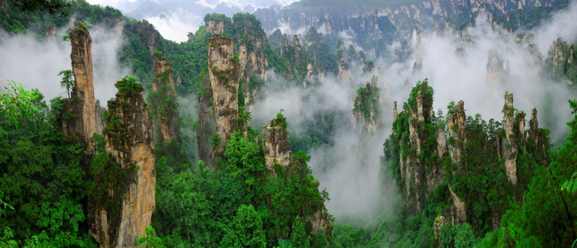 张家界高清全景图