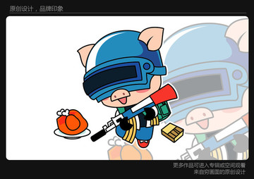 吃雞卡通吃雞插圖動漫卡通