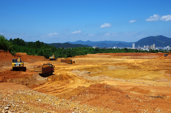 城市建设工程取土现场