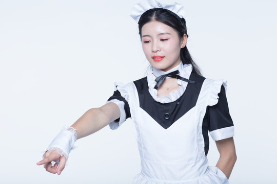 女仆服裝美女?dāng)z影圖片大全