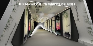 舞美設(shè)計(jì)古風(fēng)走廊設(shè)計(jì)