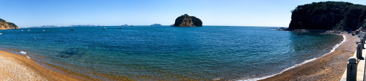 辽宁大连棒棰岛海洋风光全景