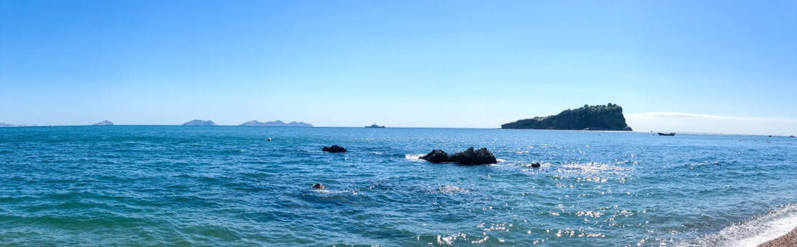 辽宁大连棒棰岛海洋风光全景