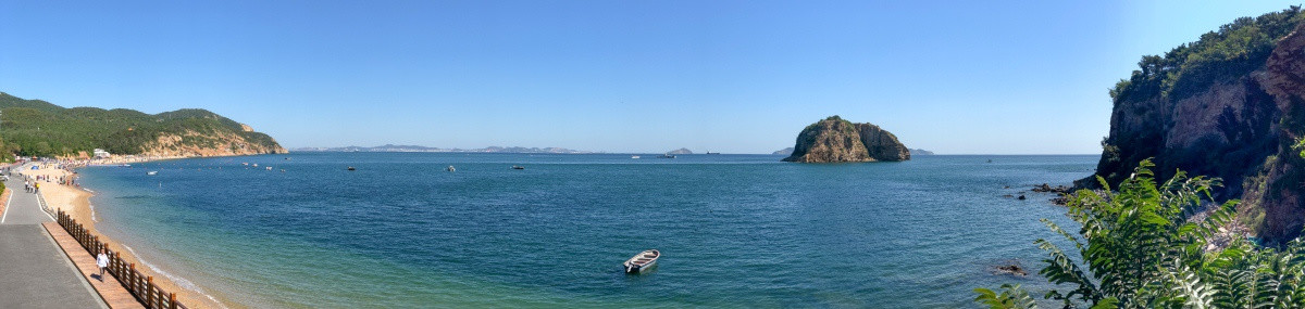 辽宁大连棒棰岛海洋风光全景