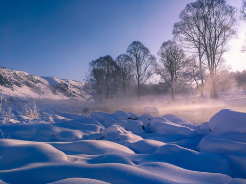 不冻河雪包