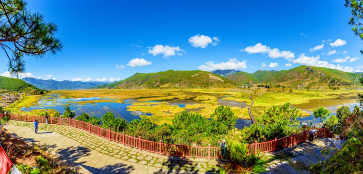 泸沽湖草海高清全景图