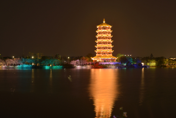 华阳湖夜景