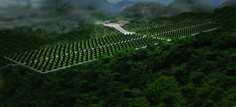 陵園效果圖