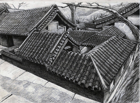 線描房屋