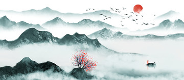 新中式山水畫(huà)