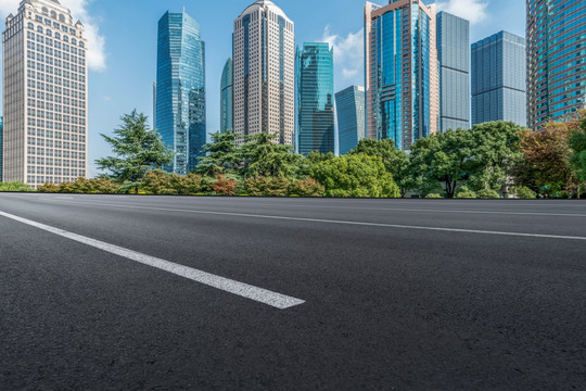 杭州摩天大樓和高速公路