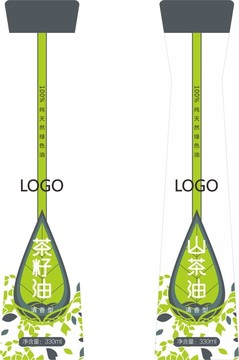 茶籽油山茶油瓶身包裝