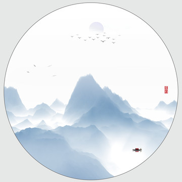 水墨掛畫