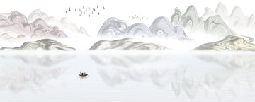 水墨山水畫(huà)