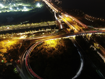 深圳道理夜景航拍