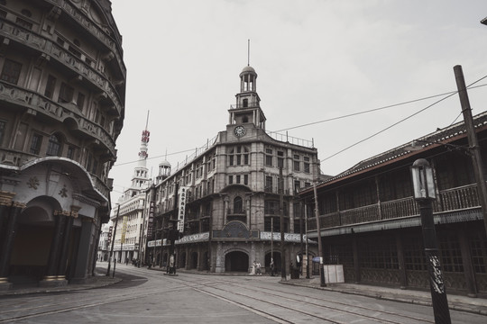 老上海建筑街景