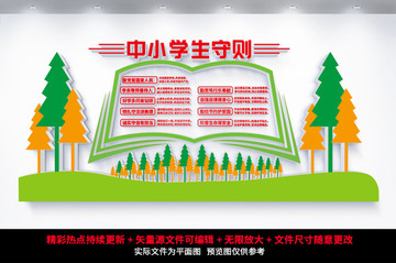 中小學(xué)生守則文化墻