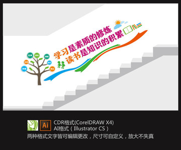 學校樓梯文化墻