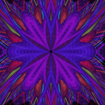 立體分形花紋圖案