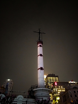 上海外滩老建筑夜景