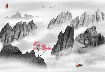 水墨山水畫