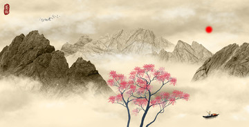意境山水裝飾畫
