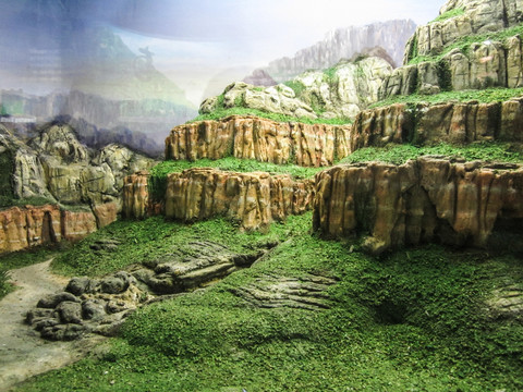 山石地形模型