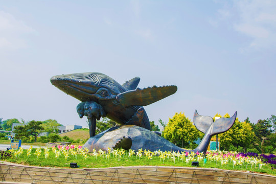 锦州世博园鲸鱼雕塑