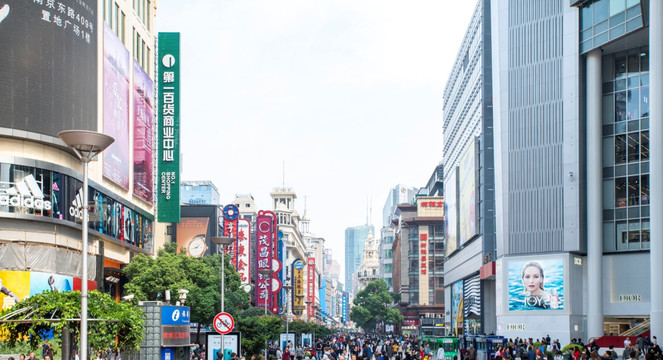 上海南京路商业步行街