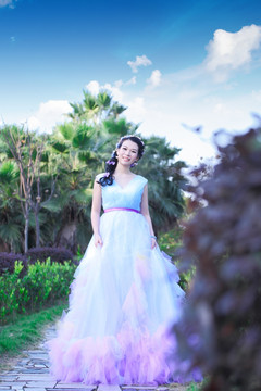 美女婚紗