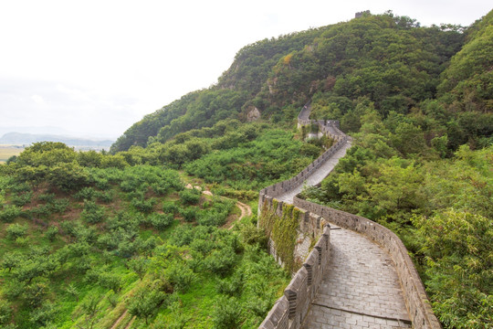 辽宁丹东虎山长城风光