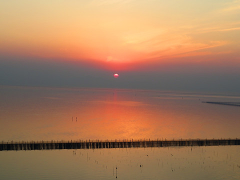 太湖落日