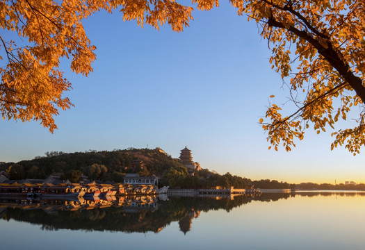 北京颐和园秋日风景