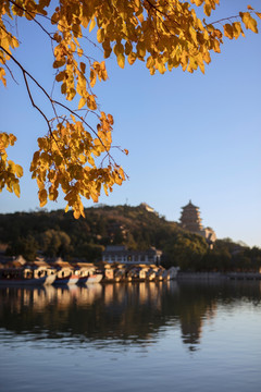 北京颐和园秋日风景