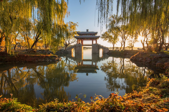 北京颐和园秋日风景