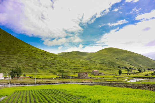 川藏线上的青山绿水