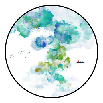 潑墨山水