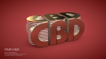 cbd金屬字