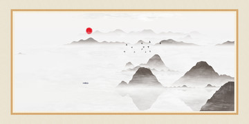 水墨意境裝飾畫